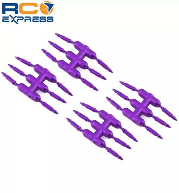 DS Racing Drift Element Scale Bullet Lug Nuts (Purple) (24) DSC-DEN-3PUA