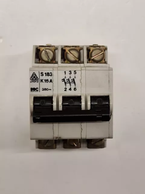 Stotz Bbc S183 K16A Dreifachpol 3P Sicherungsschalter Sicherungsaitomat