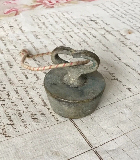 Antique Brass Bath Tub Sink Drain Plug 19th Century Period Plumbing (no2)