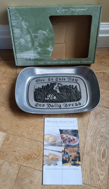 Wilton Armetale 'Give Us This Day Our Daily Bread' Serveware Aluminium Tray Dish