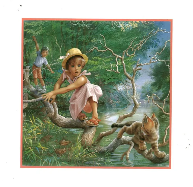 Publicité ancienne couleur enfant Martine 2007 issue du calendrier