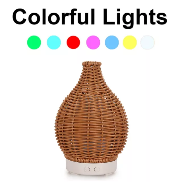 Item Power Bank LED Light Function USB Wood Weave Mini Vase Shape Dryness