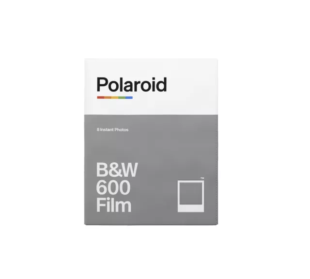 POLAROID Sofortbildfilm Schwarz und Weiß für 600 und i-Type  Sofortbildfilm weiß