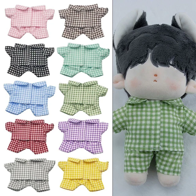 20cm Accessories Clothing Cotton Doll Toy Shirt Doll Clothes Pajama Set