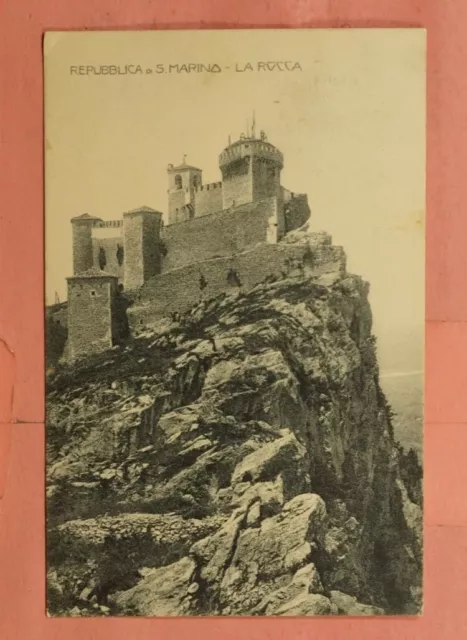 SAN MARINO 🇸🇲 AK PPC Postcard La Rocca to Firenze 23.08.1924 very old Rare