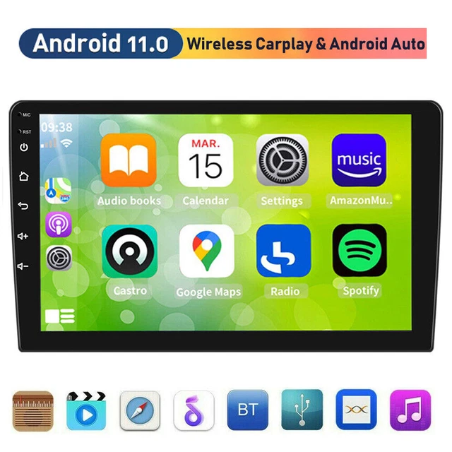 10.1''  Android 12 Car Radio GPS WIFI BT Carplay Touch Screen Stereo Double 2Din