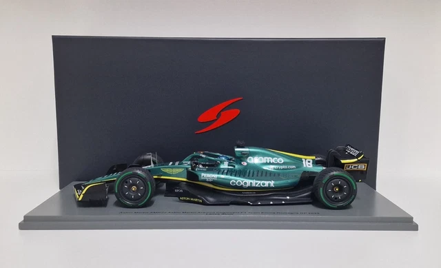 Modèle Auto Échelle 1:18 Spark Formule 1 F1 Aston Martin AMR22 Promenade Gp