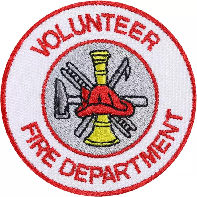 Feuerwehr Aufnäher Stickerei - Freiwillige Feuerwehr Abzeichen - Volunteer Fire