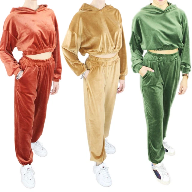 Tuta Sportiva Donna Invernale 2 Pezzi - Felpa Con Cappuccio E Pantaloni, Elegante, Morbida, Per Palestra - Foto 13