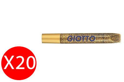 Tube Colle Paillettes Giotto Or 10,5 ML Lot 20 Pièces