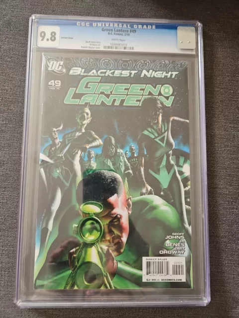 CGC Graded 9.8 Blackest Night Green Lantern #49