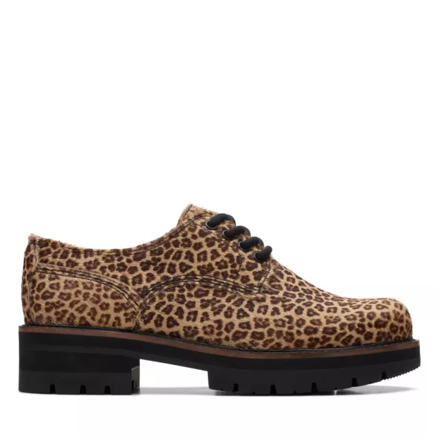 Clarks leopard print brogues hot sale