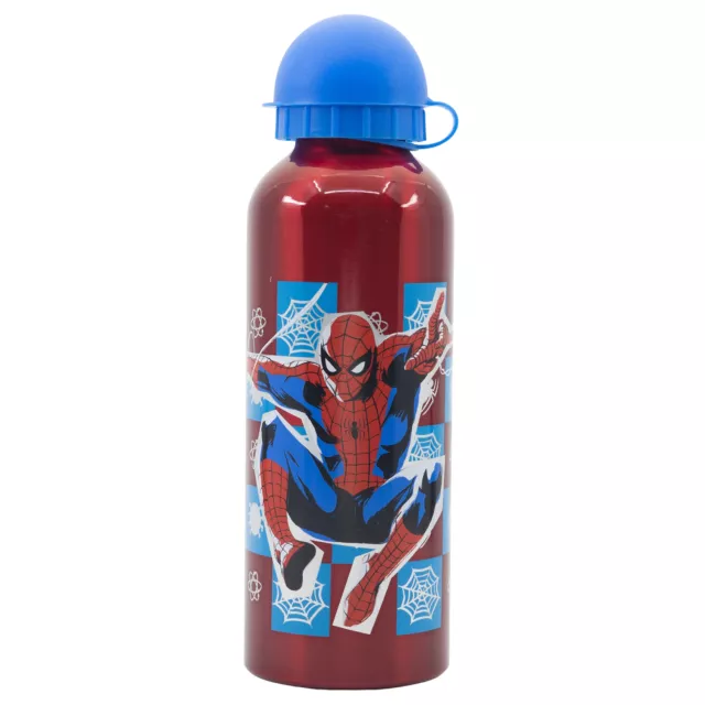 Bottiglia In Alluminio Per Bambini Da 530 Ml Spiderman
