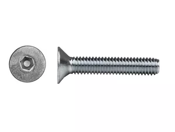 Senkkopfschrauben mit ISK DIN 7991 Edelstahl  M3 M4 M5 M6 M8 M10 M12 Vollgewinde