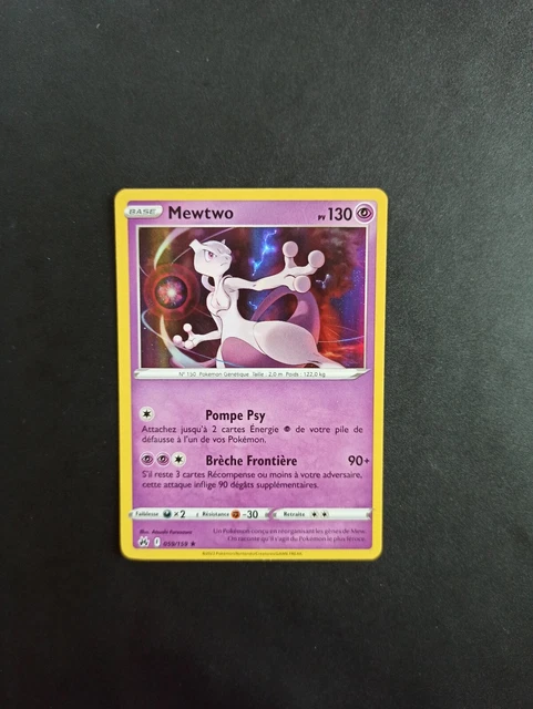 Pokemon Card Mewtwo 059/159 Holo - Supreme Zenith - FR - New