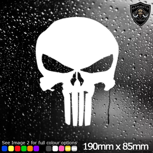Punisher Skull Car Decal Vinyl Punisher Logo Car Sticker Window Sticker Bumper