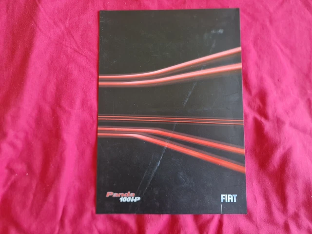 RARE 2006 Fiat Panda 100HP 100 HP Model Fold Out Car Brochure, Pamphlet