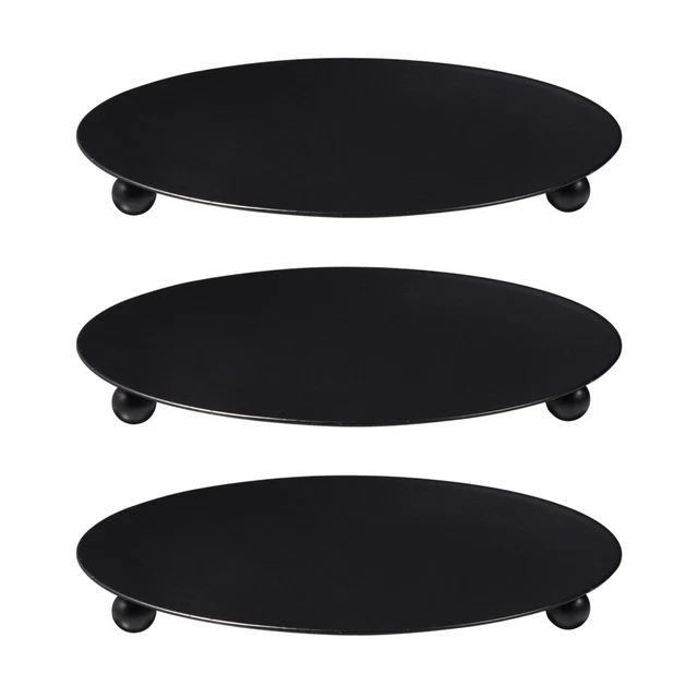 Plateaux à Bougie En Bois - Lot De 2 Tailles (9 Cm Et 6,5 Cm) - Dessous De Verre Antidérapant Et étanche - Pour Bougies, Tasses, Aromathérapie - Décoration Naturelle - 12
