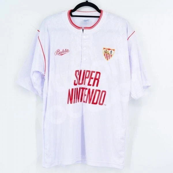 CAMISETA OFICIAL SEVILLA FC DE MARCA JOMA TALLA 14 DE JUGAR
