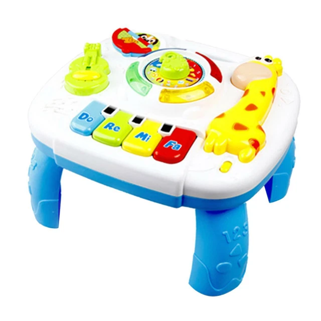 Tavolo di apprendimento musicale colorato sensoriale per bambine dai 18 mesi