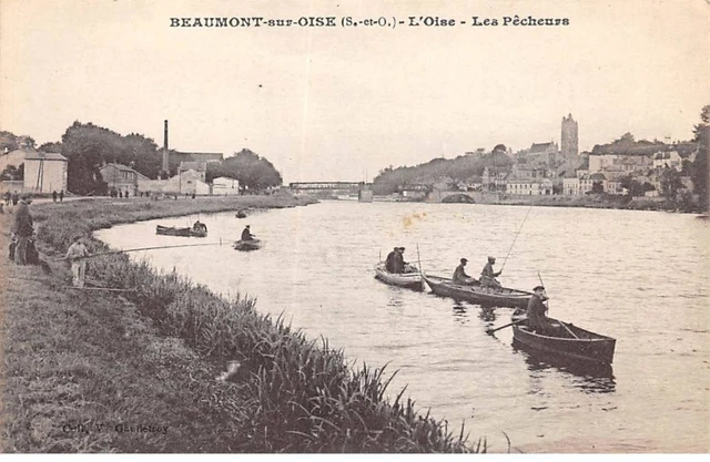 95 - BEAUMONT SUR OISE - SAN35366 - L'Oise - Les Pêcheurs