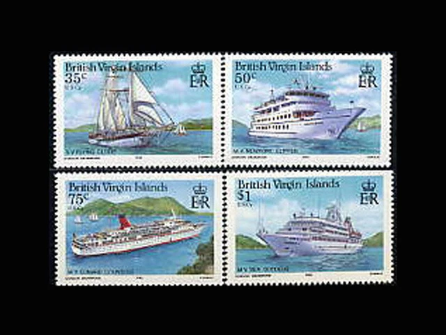 VIRGIN IS, Sc #524-27, MNH, 1986, Ships, boats