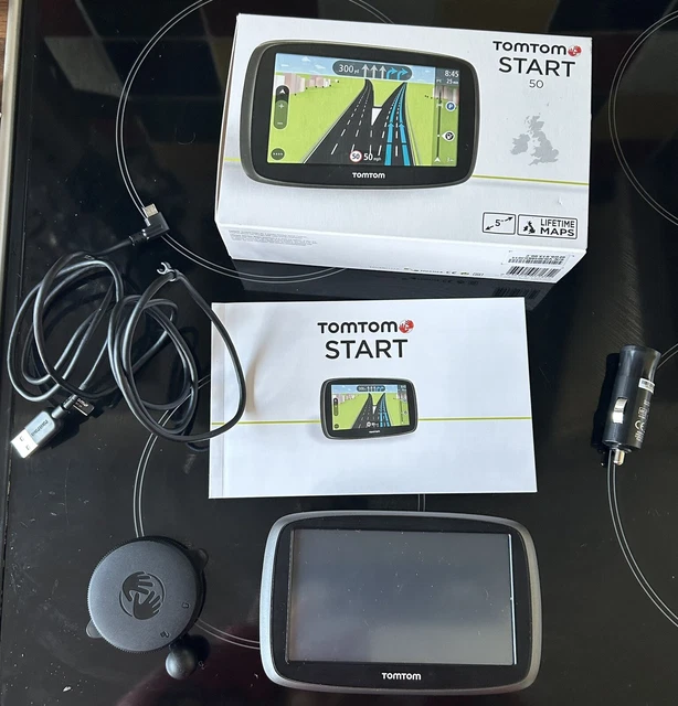 TOMTOM START 50 mappe a vita navigatore satellitare GPS EUR 29,13