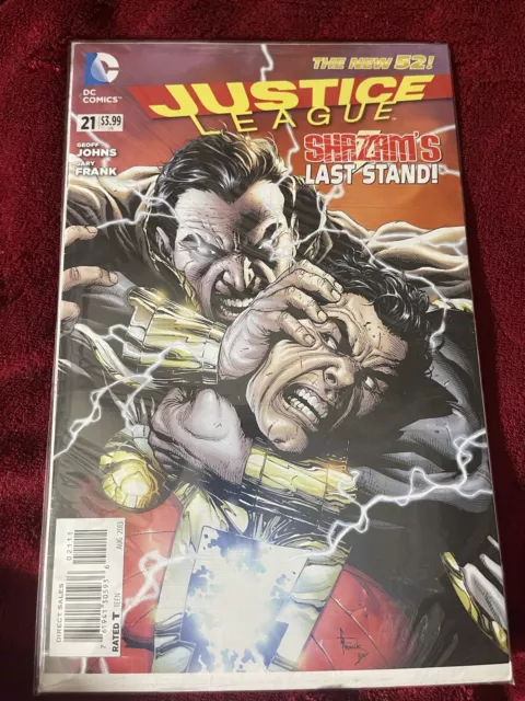 Justice League Shazam's Last Stand The New 52! DC Comic Book Aug 2013