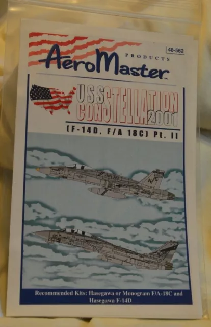 1/48 Aero Master Decals (48-562) USS Constellation 2001, Pt. II