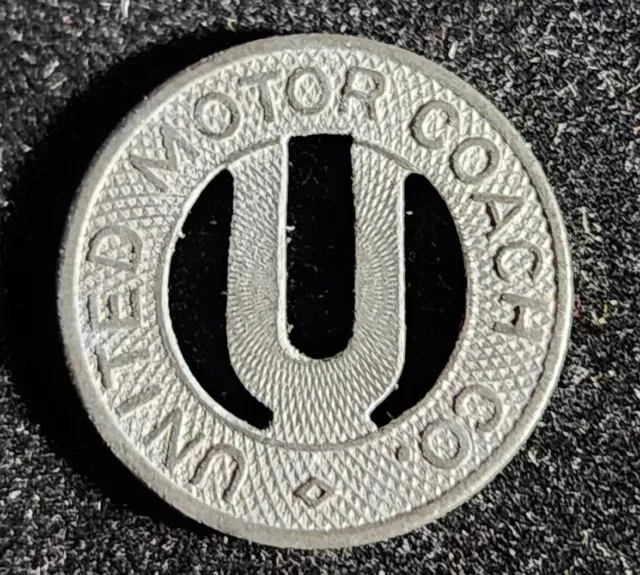 Zinc WWII 1943 United Motor Coach Co. Des Plaines, IL Transit Bus Token. T8059