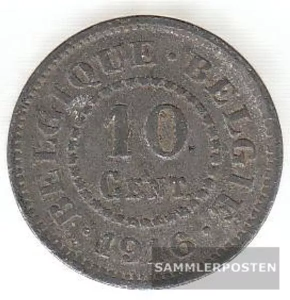 Belgique km-no. : 81 1916 zinc très très beau