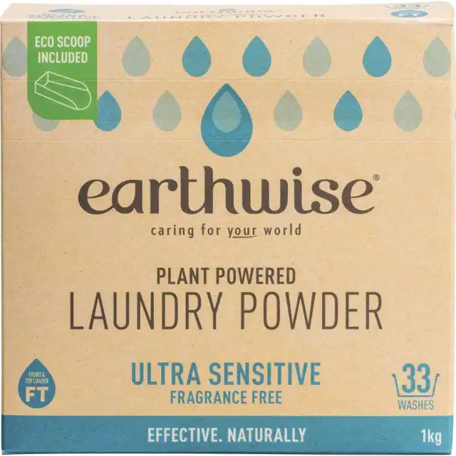 Earthwise Laundry Powder Fragrance Free- 1kg