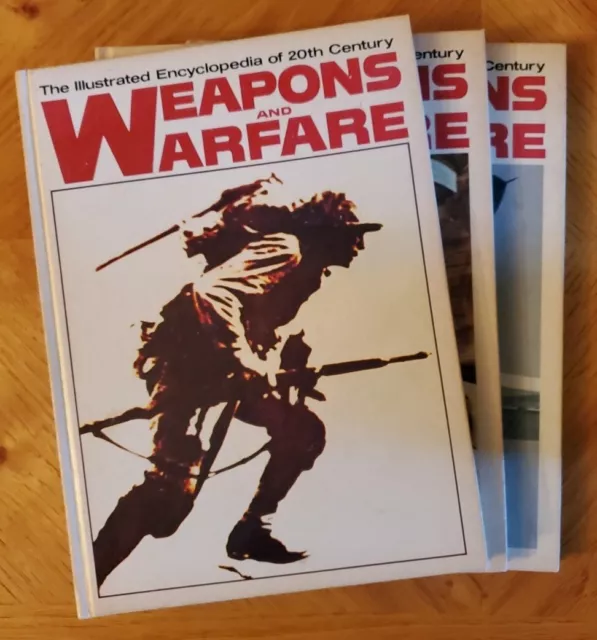 Lot Of 3 Vol # 1 2 3  Illustrated Encyclopedia Weapons And Warfare 1977 Books HB