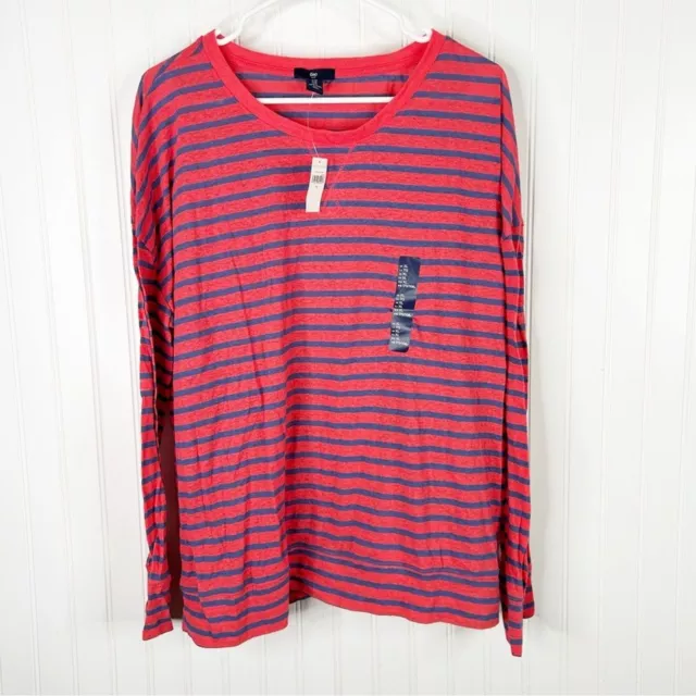 Gap Striped Crewneck Tee Short Long Sleeve Size XL NEW