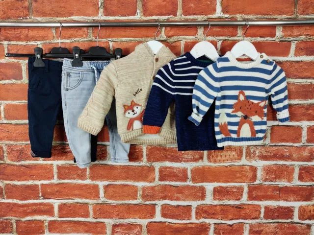Baby Boys Bundle Age 3-6 Months John Lewis Next Etc Jeans Hoodie Jumper Fox 68Cm