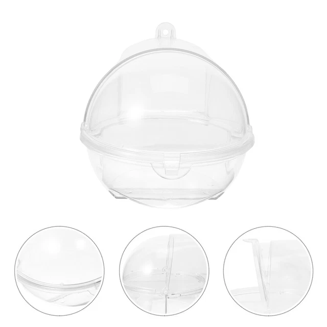 Vasca Da Bagno Per Uccelli Trasparente 13x13x17 Cm - Con 6 Giocattoli In Legno, Design Antigoccia Per Gabbie - Foto 13