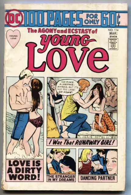 Young Love #114 1974-DC-Giant 100 page issue-60¢ cover price-romance