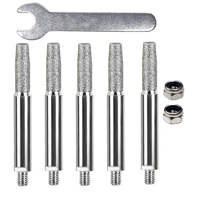 Piezas de afilador de motosierra rebaba cilíndrica recubierta de diamante 4,8 mm molienda HeaZ5