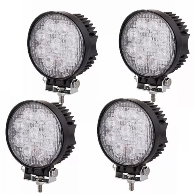 PDR*4 x 27W LED LUCE FARO LAMPADA DA LAVORO FARETTO AUTO CAMION JEEP SUV 12V24V