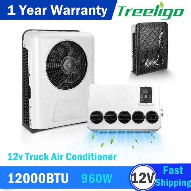 SEMI TRUCK AIR Conditioner 12V 12000BTU Split A/C Fits Trucks Cab Bus