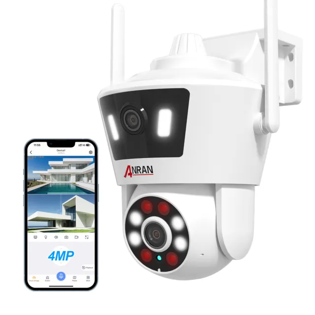 ANRAN Security Camera Wireless Outdoor 4MP HD Home Night Vision Wifi CCTV Camera