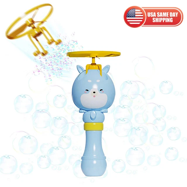 BUBBLE MACHINE BLOWER Bubbler Maker Dragonfly Flying Toy Kid Outdoor