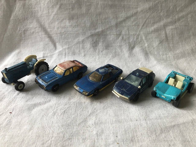 Lot De 7 Voitures Majorette Vintage - Audi, Peugeot, BMW, Ford, Citroën - Occasion