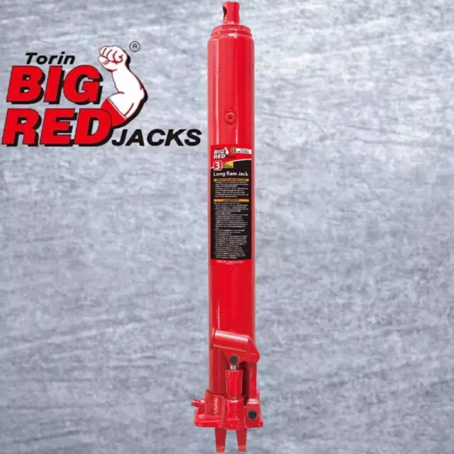 BIG RED 3Ton T30306 Torin Hydraulic Long Ram Jack with Single Piston Pump, Red