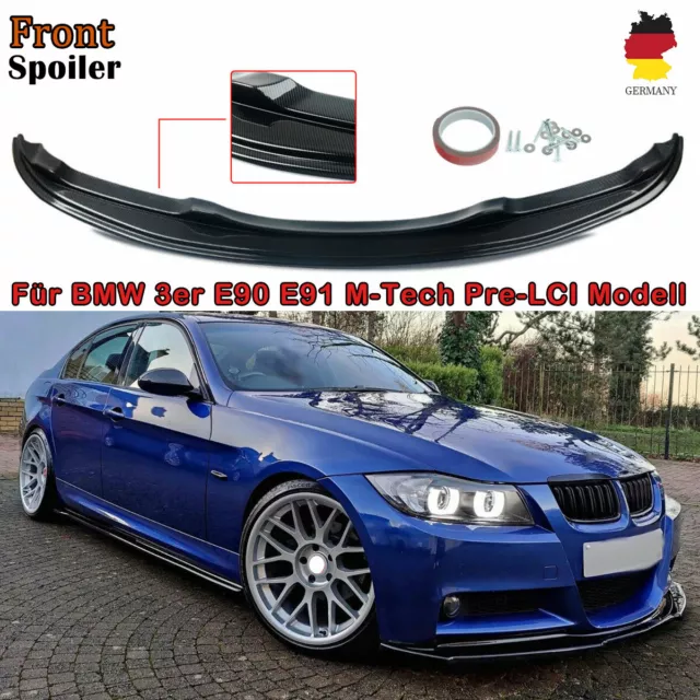 Frontspoiler Spoilerlippe Spoiler für BMW 3er E90 E91 335i M Paket Carbon Look