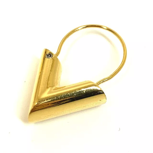 LOUIS VUITTON M61088 logo Essential V Accessories Pierce Gold Plated Gold 3