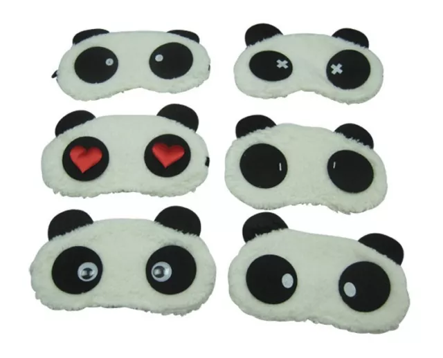 Masque Cache de Nuit Sommeil Relaxation Repos Yeux Panda AntiFatigue Voyage