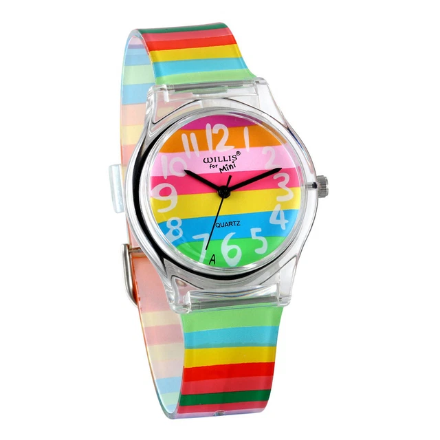 Montre swatch arc top en ciel