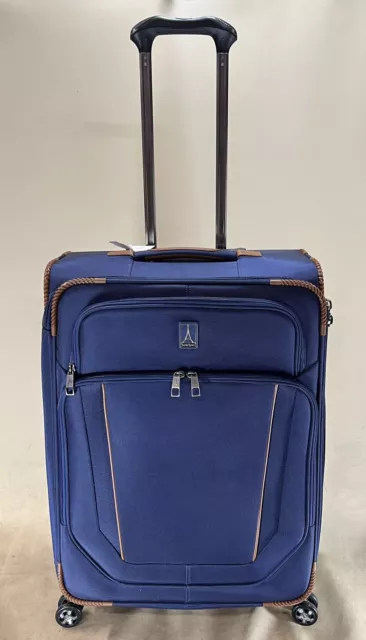 Travelpro Crew Versapack Softside 25” Expandable Spinner Luggage Patriot Blue
