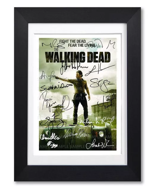 The Walking Dead Cast Signed Poster Tv Series Season Print Photo Autograph Gift